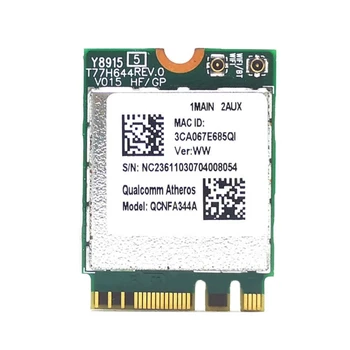 2023 Нова Безжична карта QCNFA344A WIFI Модул за Безжична мрежа ac WWAN Адаптер M2-NGFF двойна лента 2,4/5 Gbit/1200 Mbps с + карта BT4.1