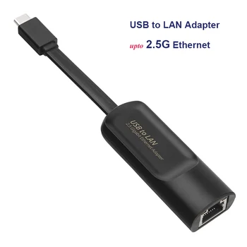 USB Ethernet adapter Type C USB3.0 до RJ-45 Ключ Gigabit LAN Мрежов Кабел за преносимите КОМПЮТРИ Mac Черен USB-C към LAN Адаптер