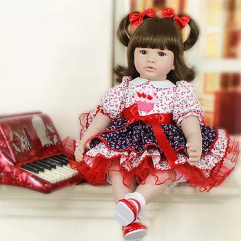 Мека силиконова кукла-реборн, реалистична кукла за новородено, подарък за момиче, кукла-реборн, бебешки играчки, играчки за игри, коледни подаръци, подаръци за рожден ден.