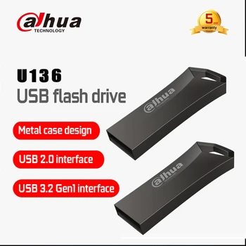 Оригинален Dahua U136 USB Флаш Памет 16 GB 32 GB 64 GB Метален Корпус USB2.0 Пръчка Флаш Памети Memory Stick За PC