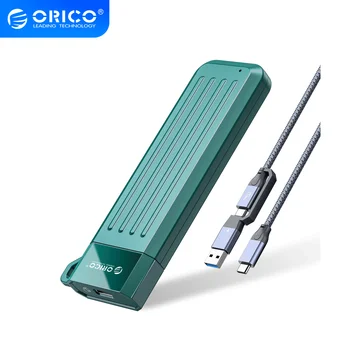 Корпус на твърдотелно устройство за съхранение ORICO M. 2 NVME USB Type C Gen2 10 gbps PCIe SSD Box M. 2 Корпус 2в1 Кабел M. 2 SATA NGFF 6 Gbit/с Корпус твърдотелно устройство