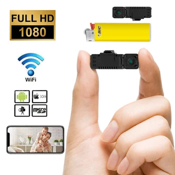 1080p HD мини камера, WiFi микро-диктофон безжична камера за видеонаблюдение IP домашна сигурност