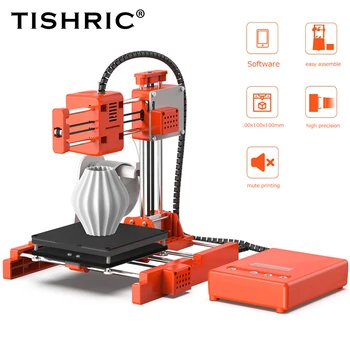 Комплект За 3D-принтер TISHRIC X1, висока инжекция Печат, Обновен САМ, Лесен За Работа, Размер на печат 100*100*100 мм С контролер