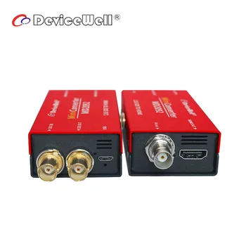 DeviceWell MD2092 мини-преобразувател на сигнала 12G SDI към HDMI-съвместим и SDI