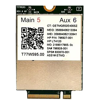 T77W595 Модул карта на 4G LTE LT4120 796928-001 MDM9625 За HP Probook/Elitebook 820 840 850 G2 G3 Модул 4G Мрежова карта
