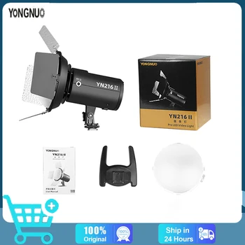 YONGNUO YN216 II За цифрови огледално-рефлексни фотоапарати Nikon Canon Led Лампа за Видеокамери с Контролирана температура 2700 К-8000 К Цветен Лампа За Фотография