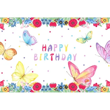 MOCSIKA Цветен фон за снимки с пеперуда, декор за парти в чест на рождения Ден, цветни фонове, за снимки, цветя, новородено 332