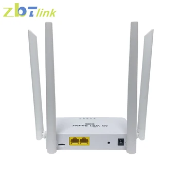 Zbtlink WE2002 SIM 4G Рутер 300 Mbit/s, Wifi Точка за Достъп През стената, за домашна локална мрежа WAN Модул EC200TEUHA 4 Ghz Антена 32 Потребителя