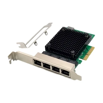 F3MA Ethernet контролер 4 порта гигабитная сървър карта PCIe 2,5 gbps Гигабитная карта RTL8125B чип