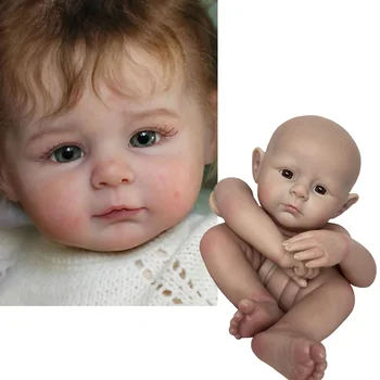 18-Инчови Раскрашенные Комплекти Bebe Reborn Кукла Bebe Арчи С отворени очи на кукли реборн Детайли кукли в Разглобено Формата на Тялото и Очите