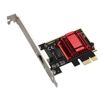 Игрална карта PCIE 2500 Mbps Гигабитная Мрежова карта 10/100/1000 Mbit/с RTL8125 RJ-45 Жичен мрежова карта PCI-E 2.5 G Адаптер