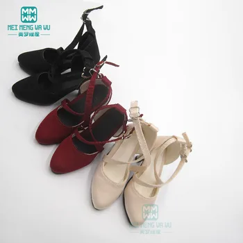 1/3 обувки BJD подходящ за 58-62 см SD10 SD13 аксесоари за кукли за момичета модни обувки на висок ток с остър чучур червен, черен, бежов