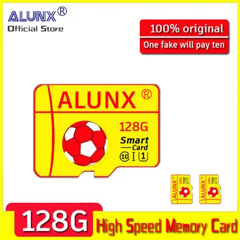 ALUNX 100% Истински карта Micro SD TF 128 GB, 64 GB, 32 GB, 16 GB 8G Карта с Флаш памет от Клас 10 Поддръжка на мобилни телефони БЛА и т.н. Устройство за четене на карти