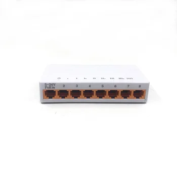100 Mbps 8 Портове Mini Fast Ethernet LAN RJ-45 Мрежов Комутатор Switcher Хъб VLAN Поддръжка ЛИДЕР в ПРОДАЖБИТЕ