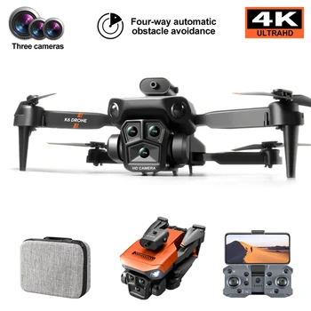 Mini k6 max Drone 4K ESC HD Камера 360 ° Предотвратяване на пречките оптичен поток снимка от въздуха Сгъваема квадрокоптер Детски играчки