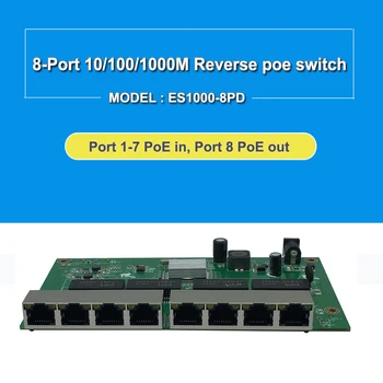 4шт 8-портов gigabit обратната PoE комутатор Подкрепа на печатната платка VLAN GPON ДОСТАВЧИК на РЕШЕНИЯ за EPON